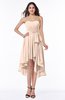 ColsBM Raina Peach Puree Plain A-line Sweetheart Sleeveless Zip up Chiffon Plus Size Bridesmaid Dresses