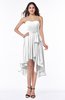 ColsBM Raina White Plain A-line Sweetheart Sleeveless Zip up Chiffon Plus Size Bridesmaid Dresses