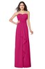 ColsBM Angelina Beetroot Purple Cute A-line Sleeveless Zip up Chiffon Sash Plus Size Bridesmaid Dresses