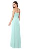 ColsBM Angelina Blue Glass Cute A-line Sleeveless Zip up Chiffon Sash Plus Size Bridesmaid Dresses