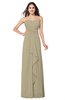 ColsBM Angelina Candied Ginger Cute A-line Sleeveless Zip up Chiffon Sash Plus Size Bridesmaid Dresses
