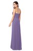 ColsBM Angelina Chalk Violet Cute A-line Sleeveless Zip up Chiffon Sash Plus Size Bridesmaid Dresses