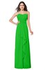 ColsBM Angelina Classic Green Cute A-line Sleeveless Zip up Chiffon Sash Plus Size Bridesmaid Dresses