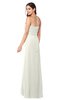 ColsBM Angelina Cream Cute A-line Sleeveless Zip up Chiffon Sash Plus Size Bridesmaid Dresses