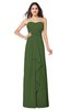 ColsBM Angelina Garden Green Cute A-line Sleeveless Zip up Chiffon Sash Plus Size Bridesmaid Dresses