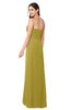 ColsBM Angelina Golden Olive Cute A-line Sleeveless Zip up Chiffon Sash Plus Size Bridesmaid Dresses