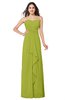 ColsBM Angelina Green Oasis Cute A-line Sleeveless Zip up Chiffon Sash Plus Size Bridesmaid Dresses