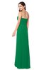 ColsBM Angelina Green Cute A-line Sleeveless Zip up Chiffon Sash Plus Size Bridesmaid Dresses