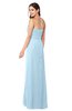 ColsBM Angelina Ice Blue Cute A-line Sleeveless Zip up Chiffon Sash Plus Size Bridesmaid Dresses