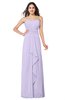ColsBM Angelina Light Purple Cute A-line Sleeveless Zip up Chiffon Sash Plus Size Bridesmaid Dresses