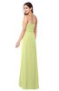 ColsBM Angelina Lime Green Cute A-line Sleeveless Zip up Chiffon Sash Plus Size Bridesmaid Dresses