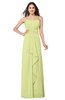 ColsBM Angelina Lime Sherbet Cute A-line Sleeveless Zip up Chiffon Sash Plus Size Bridesmaid Dresses