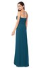 ColsBM Angelina Moroccan Blue Cute A-line Sleeveless Zip up Chiffon Sash Plus Size Bridesmaid Dresses