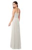ColsBM Angelina Off White Cute A-line Sleeveless Zip up Chiffon Sash Plus Size Bridesmaid Dresses