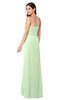 ColsBM Angelina Pale Green Cute A-line Sleeveless Zip up Chiffon Sash Plus Size Bridesmaid Dresses