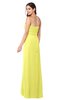 ColsBM Angelina Pale Yellow Cute A-line Sleeveless Zip up Chiffon Sash Plus Size Bridesmaid Dresses