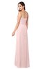 ColsBM Angelina Pastel Pink Cute A-line Sleeveless Zip up Chiffon Sash Plus Size Bridesmaid Dresses