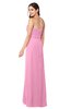 ColsBM Angelina Pink Cute A-line Sleeveless Zip up Chiffon Sash Plus Size Bridesmaid Dresses