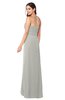 ColsBM Angelina Platinum Cute A-line Sleeveless Zip up Chiffon Sash Plus Size Bridesmaid Dresses