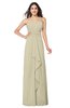 ColsBM Angelina Putty Cute A-line Sleeveless Zip up Chiffon Sash Plus Size Bridesmaid Dresses