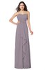 ColsBM Angelina Sea Fog Cute A-line Sleeveless Zip up Chiffon Sash Plus Size Bridesmaid Dresses