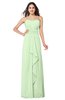 ColsBM Angelina Seacrest Cute A-line Sleeveless Zip up Chiffon Sash Plus Size Bridesmaid Dresses