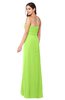 ColsBM Angelina Sharp Green Cute A-line Sleeveless Zip up Chiffon Sash Plus Size Bridesmaid Dresses