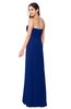 ColsBM Angelina Sodalite Blue Cute A-line Sleeveless Zip up Chiffon Sash Plus Size Bridesmaid Dresses