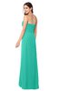 ColsBM Angelina Viridian Green Cute A-line Sleeveless Zip up Chiffon Sash Plus Size Bridesmaid Dresses