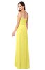 ColsBM Angelina Yellow Iris Cute A-line Sleeveless Zip up Chiffon Sash Plus Size Bridesmaid Dresses