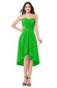 ColsBM Karina Classic Green Elegant A-line Strapless Sleeveless Ruching Plus Size Bridesmaid Dresses