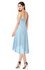 ColsBM Karina Ice Blue Elegant A-line Strapless Sleeveless Ruching Plus Size Bridesmaid Dresses