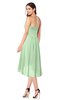 ColsBM Karina Light Green Elegant A-line Strapless Sleeveless Ruching Plus Size Bridesmaid Dresses