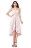 ColsBM Karina Light Pink Elegant A-line Strapless Sleeveless Ruching Plus Size Bridesmaid Dresses