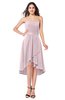 ColsBM Karina Pale Lilac Elegant A-line Strapless Sleeveless Ruching Plus Size Bridesmaid Dresses