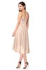 ColsBM Karina Peach Puree Elegant A-line Strapless Sleeveless Ruching Plus Size Bridesmaid Dresses