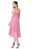 ColsBM Karina Pink Elegant A-line Strapless Sleeveless Ruching Plus Size Bridesmaid Dresses