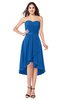 ColsBM Karina Royal Blue Elegant A-line Strapless Sleeveless Ruching Plus Size Bridesmaid Dresses