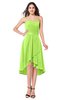 ColsBM Karina Sharp Green Elegant A-line Strapless Sleeveless Ruching Plus Size Bridesmaid Dresses