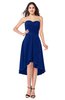 ColsBM Karina Sodalite Blue Elegant A-line Strapless Sleeveless Ruching Plus Size Bridesmaid Dresses
