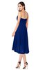 ColsBM Karina Sodalite Blue Elegant A-line Strapless Sleeveless Ruching Plus Size Bridesmaid Dresses