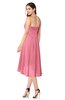 ColsBM Karina Watermelon Elegant A-line Strapless Sleeveless Ruching Plus Size Bridesmaid Dresses