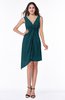 ColsBM Armani Blue Green Cute A-line Sabrina Zipper Chiffon Plus Size Bridesmaid Dresses