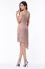 ColsBM Armani Blush Pink Cute A-line Sabrina Zipper Chiffon Plus Size Bridesmaid Dresses