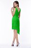 ColsBM Armani Classic Green Cute A-line Sabrina Zipper Chiffon Plus Size Bridesmaid Dresses