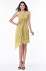ColsBM Armani Gold Cute A-line Sabrina Zipper Chiffon Plus Size Bridesmaid Dresses