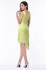 ColsBM Armani Lime Sherbet Cute A-line Sabrina Zipper Chiffon Plus Size Bridesmaid Dresses