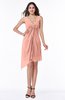 ColsBM Armani Peach Cute A-line Sabrina Zipper Chiffon Plus Size Bridesmaid Dresses