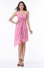 ColsBM Armani Pink Cute A-line Sabrina Zipper Chiffon Plus Size Bridesmaid Dresses