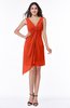 ColsBM Armani Tangerine Tango Cute A-line Sabrina Zipper Chiffon Plus Size Bridesmaid Dresses